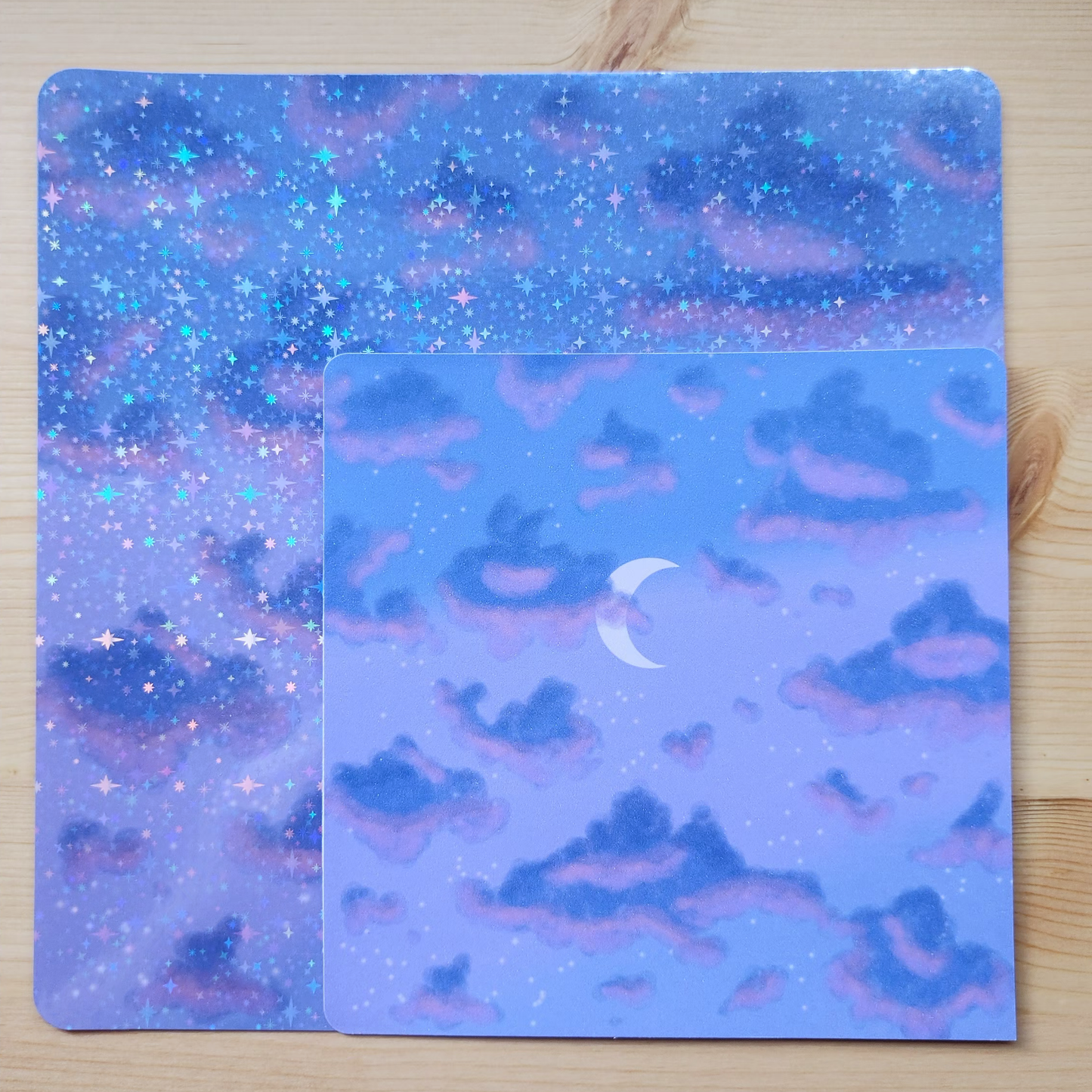 Evening Sky - Hand Drawn Square Art Print