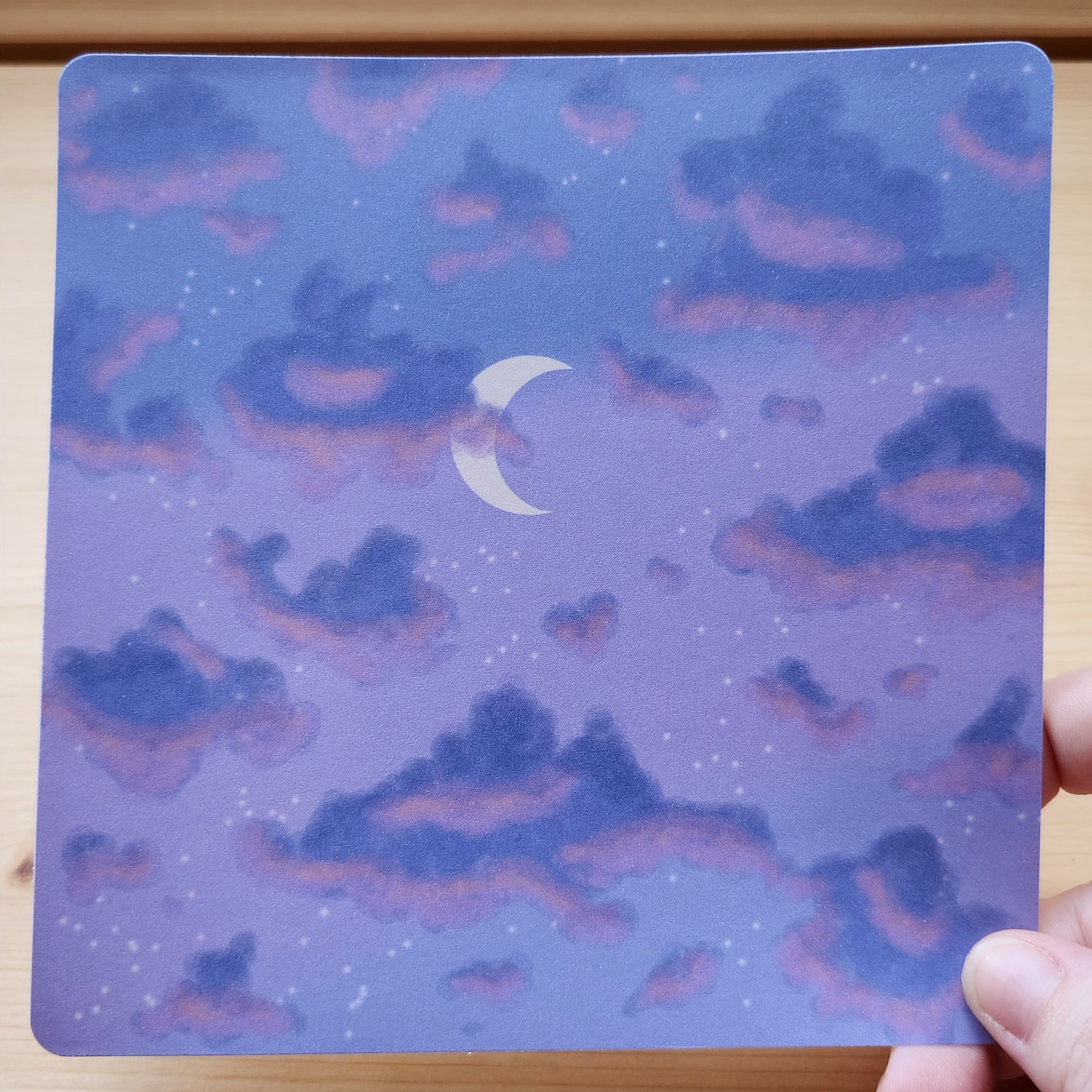 Evening Sky - Hand Drawn Square Art Print