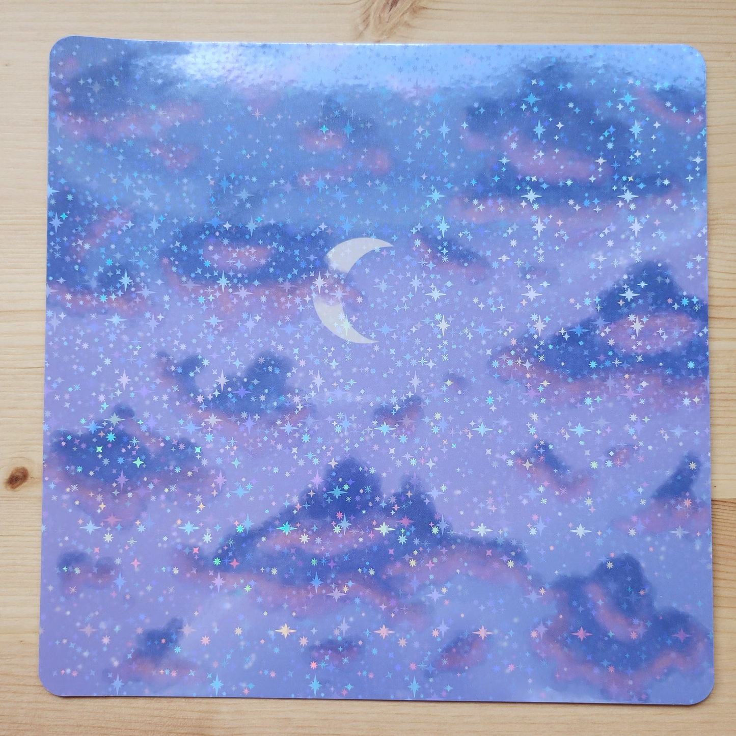 Evening Sky - Hand Drawn Square Art Print
