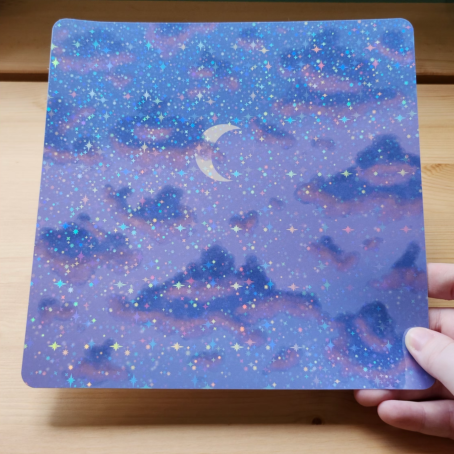 Evening Sky - Hand Drawn Square Art Print