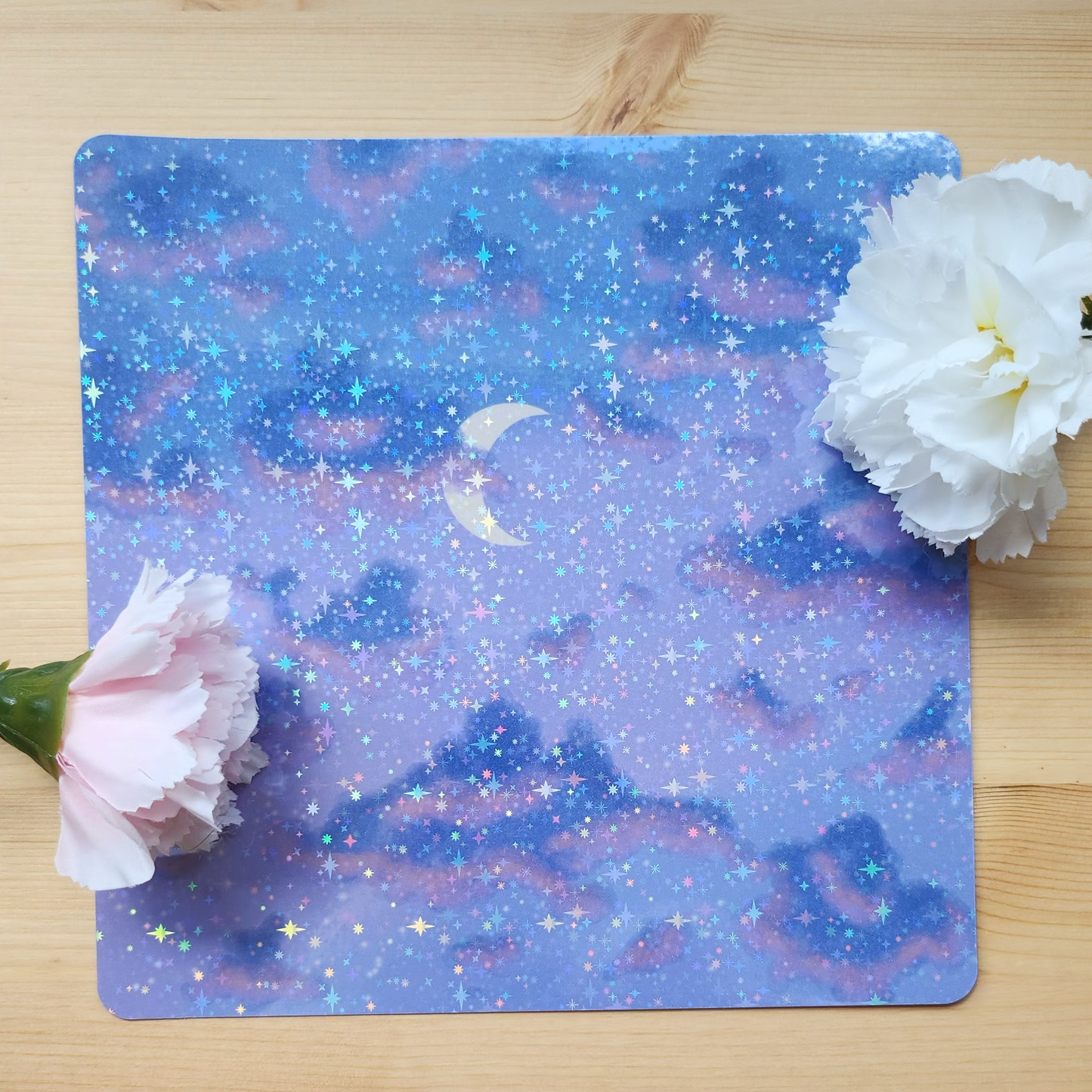 Evening Sky - Hand Drawn Square Art Print