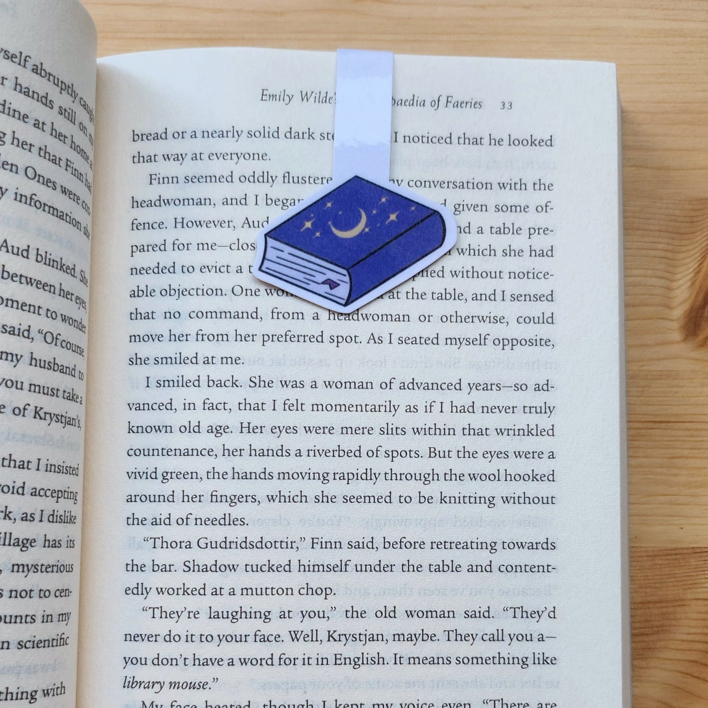 Moon Book - Magnetic Bookmark