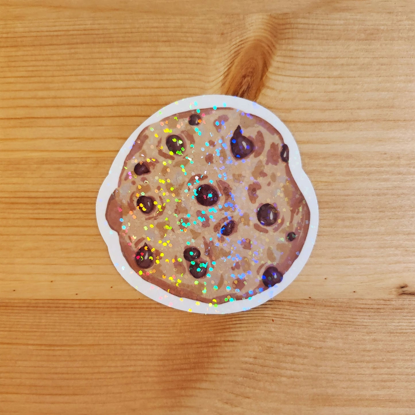Delicious Cookie - Hand Drawn Holographic Vinyl Sticker