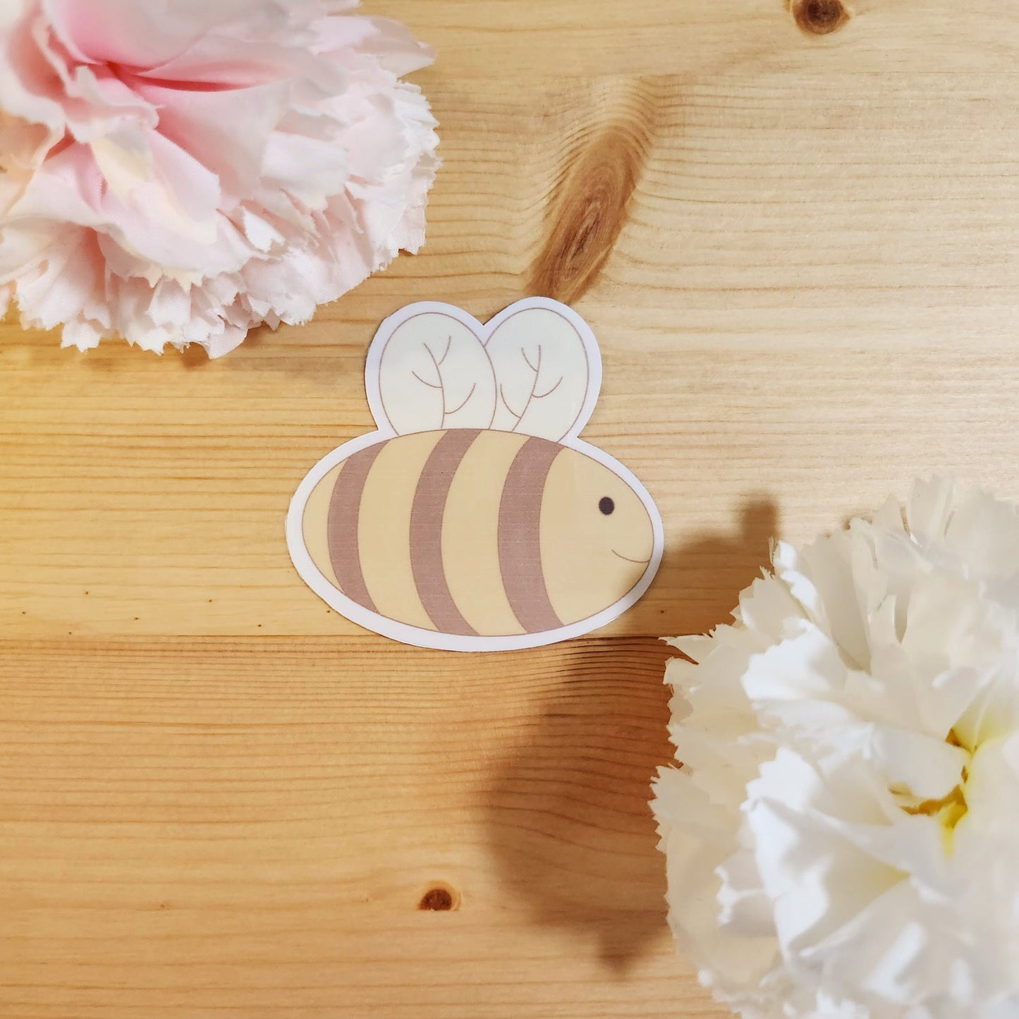 Bee - Hand Drawn Glossy Vinyl Sticker