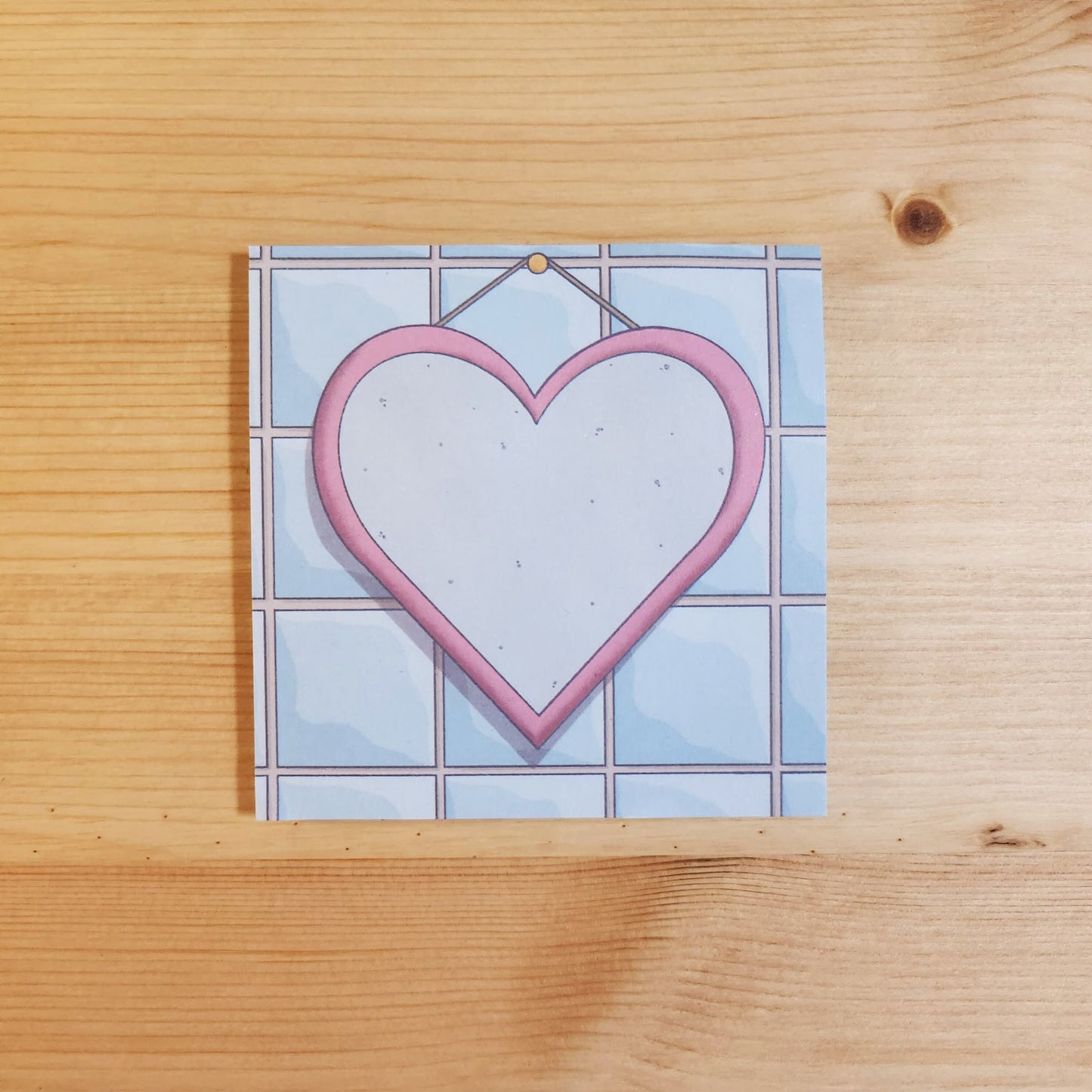 Heart Mirror Sticky Notes - 8.5cm 50 Page Sticky Notes Notepad