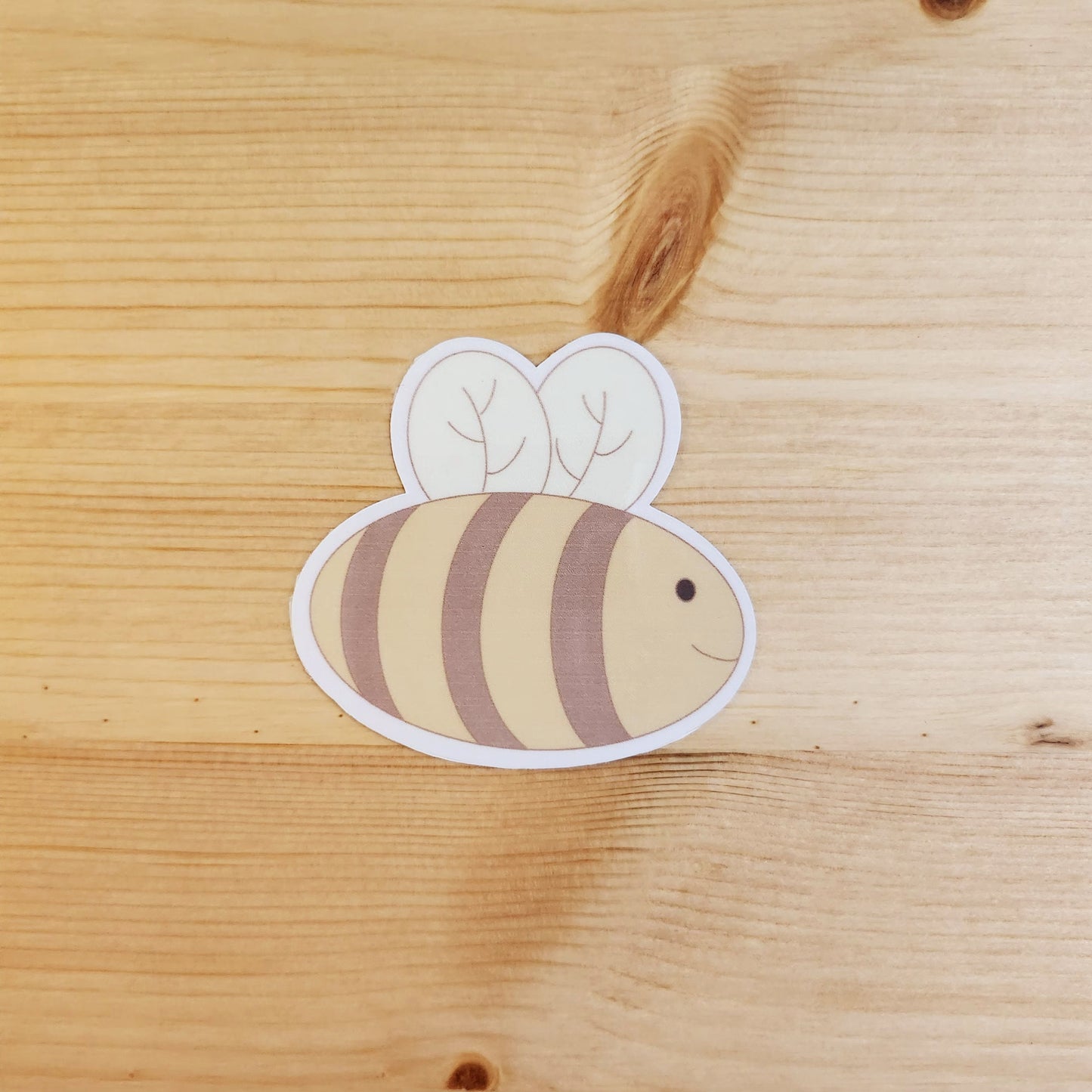 Bee - Hand Drawn Glossy Vinyl Sticker