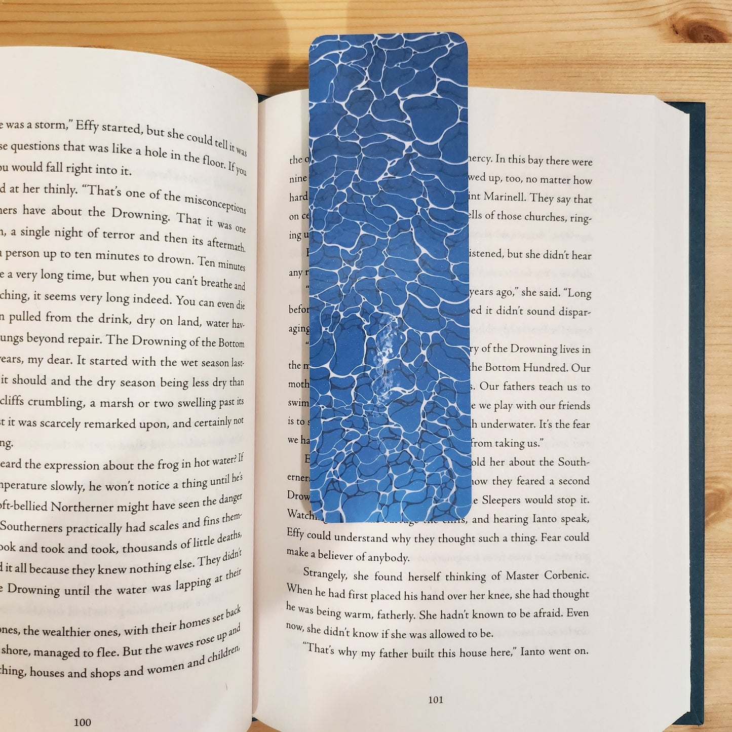 Water Reflections - Digitally Drawn Glossy Bookmark