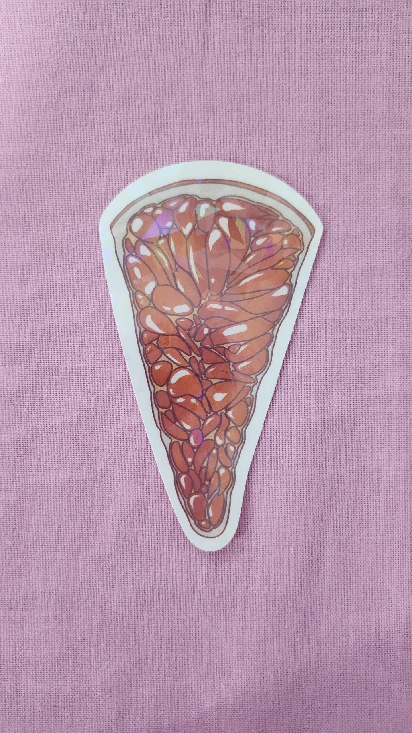 Orange Slice - Hand Drawn Glossy Vinyl Sticker