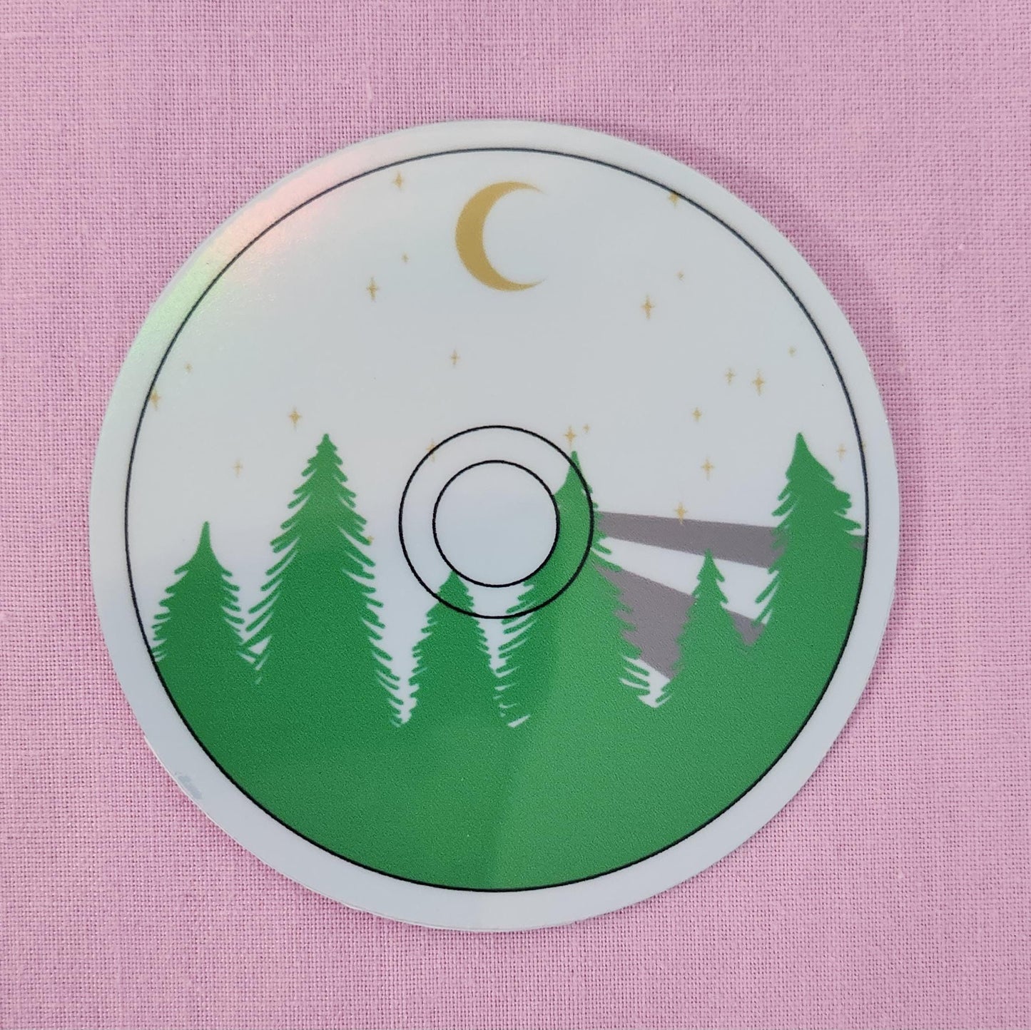 Painted CDs - Hand Drawn Glossy Vinyl Sticker Pack