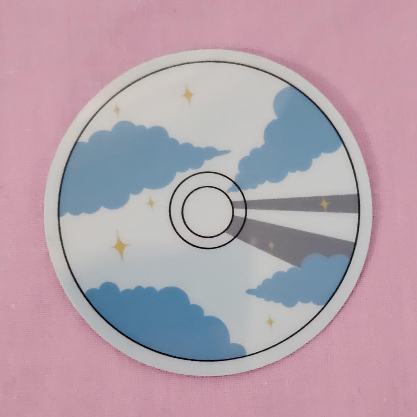 Painted CDs - Hand Drawn Glossy Vinyl Sticker Pack