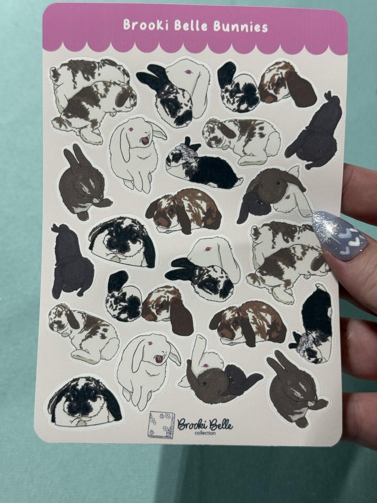 Brooki Belle's Bunnies - Sticker Sheet