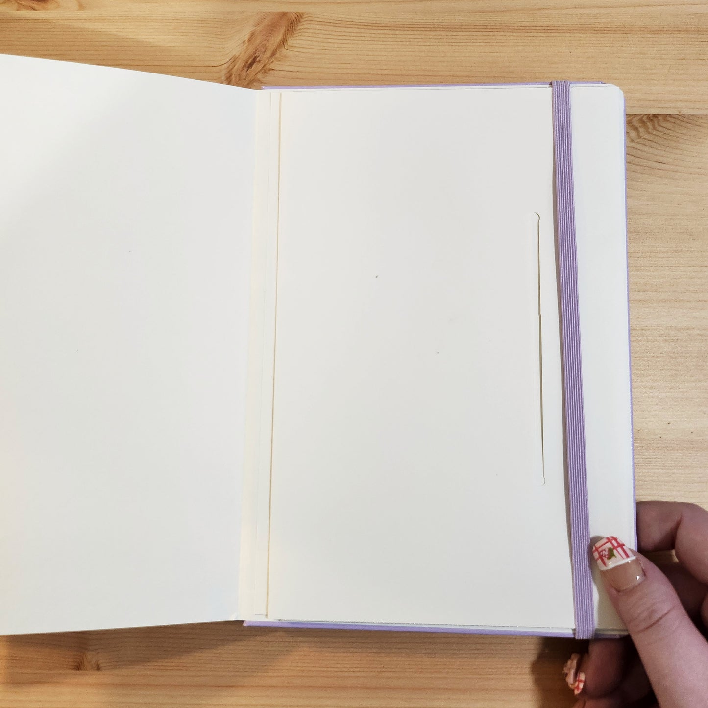 Cyan Tulips - Faux Leather Hardcover A5 Dotted Notebook
