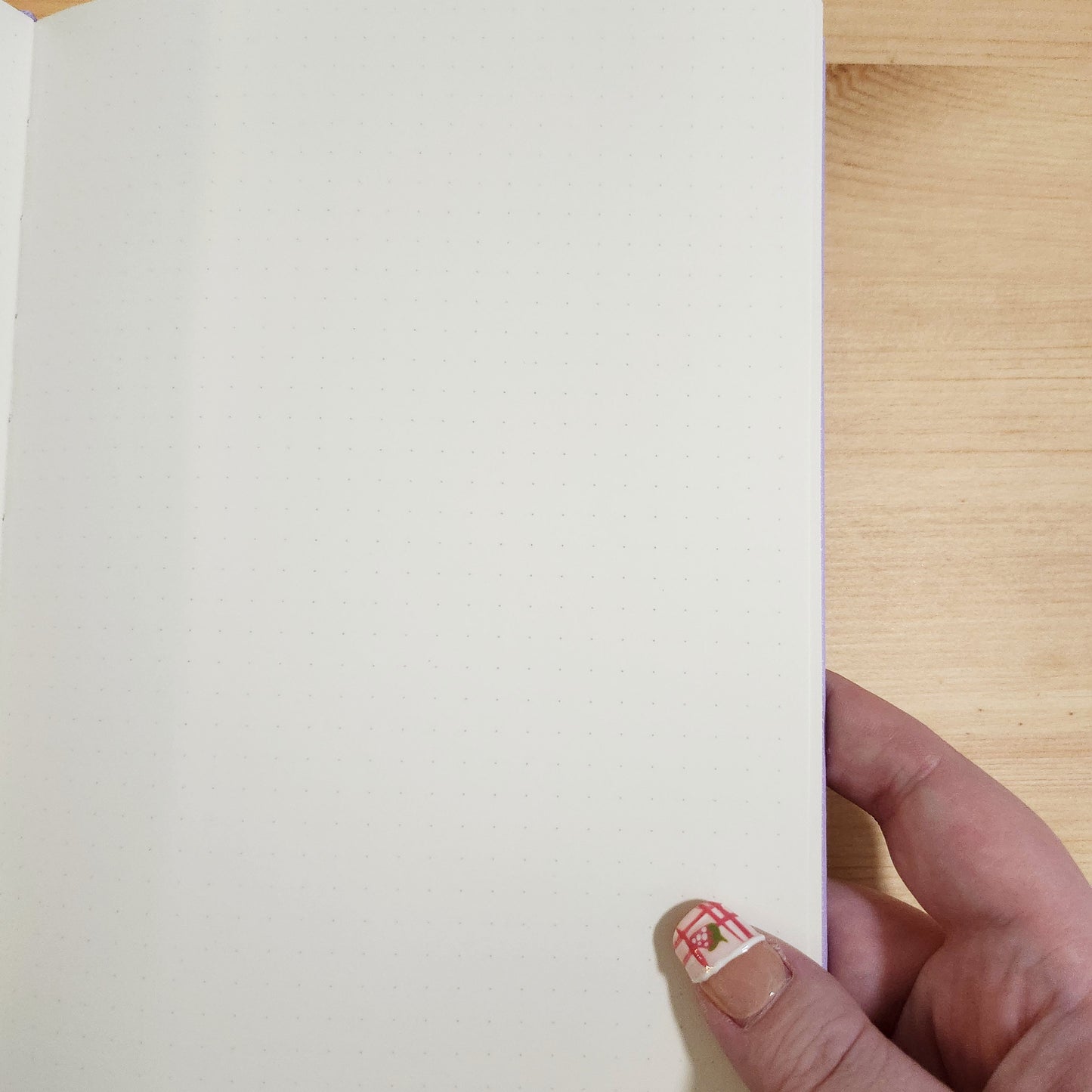 Cyan Tulips - Faux Leather Hardcover A5 Dotted Notebook