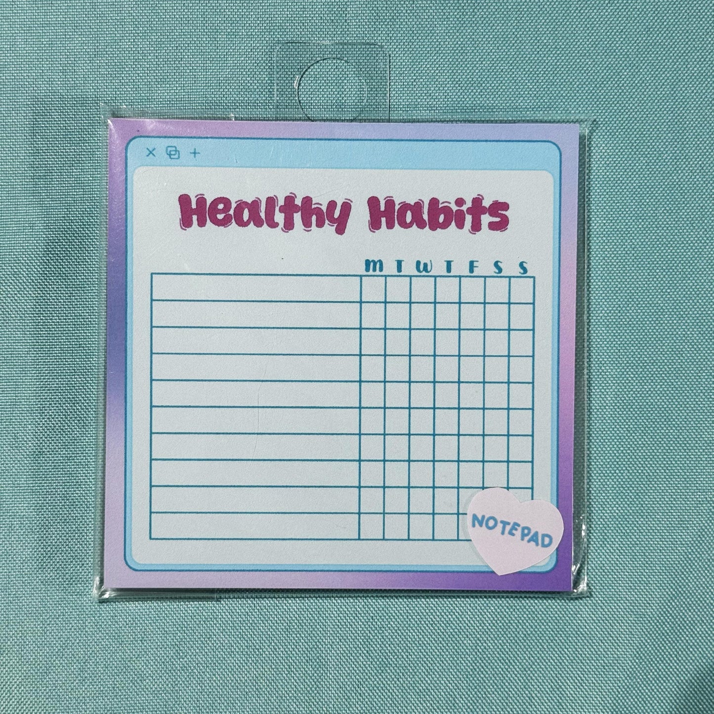 Healthy Habits Computer Window 50 page Notepad