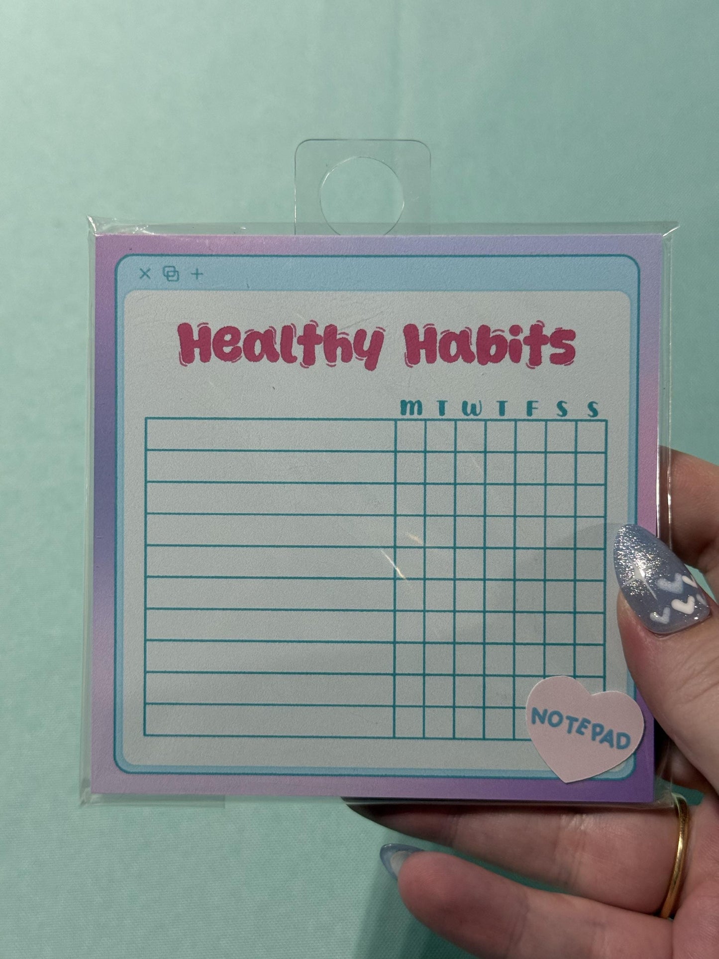 Healthy Habits Computer Window 50 page Notepad