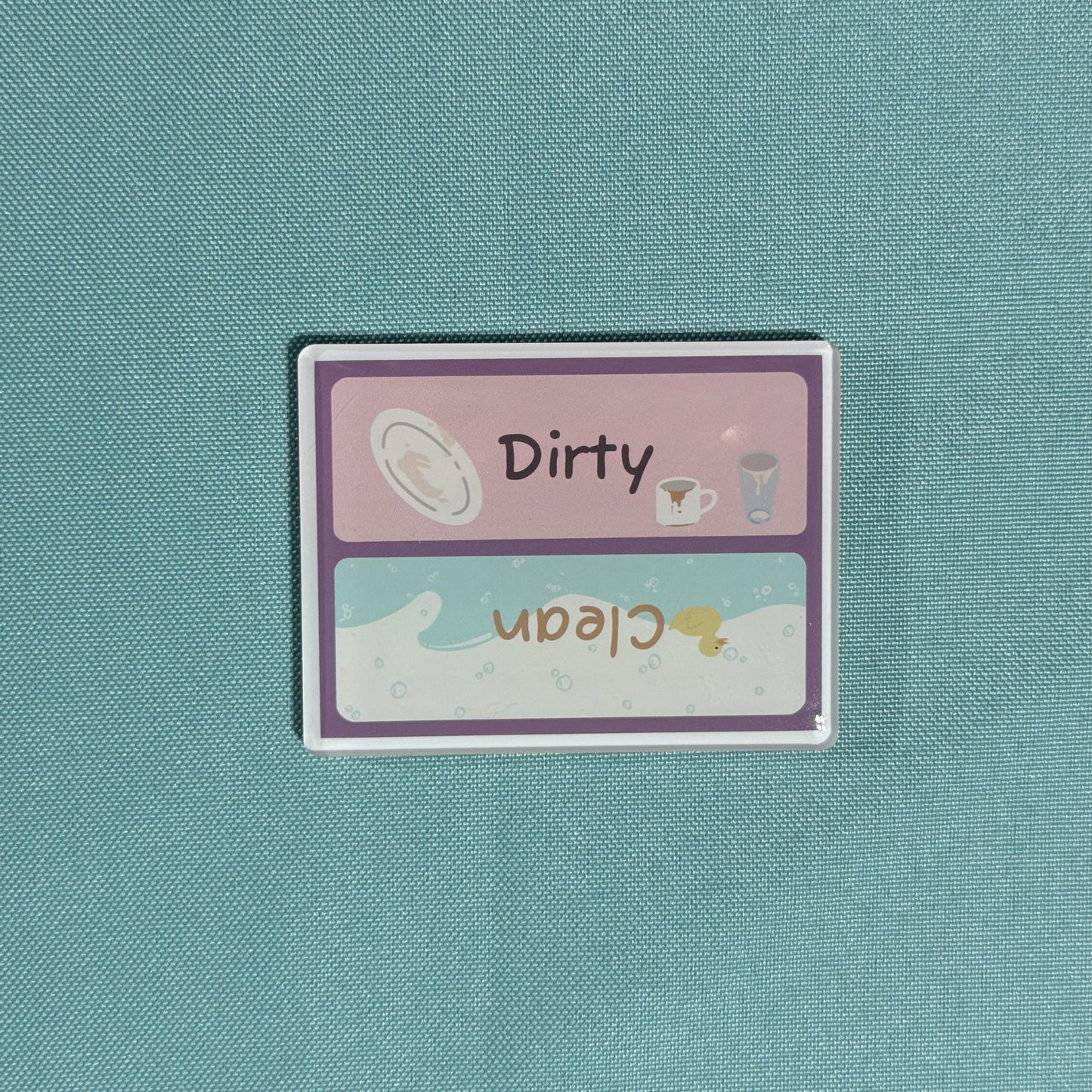 Cute Dishwasher Clean and Dirty Acrylic Magnet