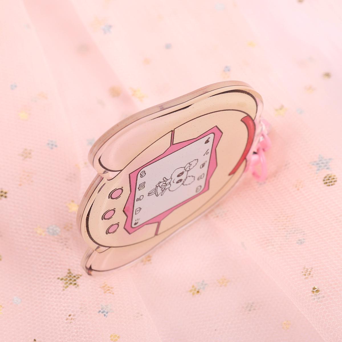 Glittery Bunny Virtual Pet Keychain